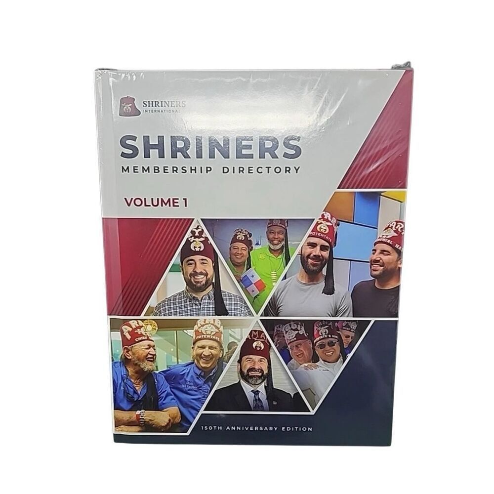 2022 Shriners Membership Directory-150th Anniversary Edition, Vol 1 and 2 Sealed